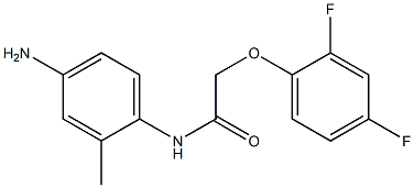 N-(4-amino-2-methylphenyl)-2-(2,4-difluorophenoxy)acetamide,,结构式