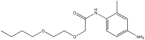 N-(4-amino-2-methylphenyl)-2-(2-butoxyethoxy)acetamide 化学構造式