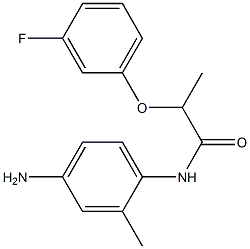 N-(4-amino-2-methylphenyl)-2-(3-fluorophenoxy)propanamide Structure