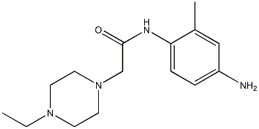 N-(4-amino-2-methylphenyl)-2-(4-ethylpiperazin-1-yl)acetamide Structure