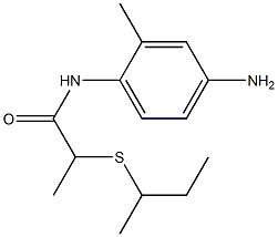 N-(4-amino-2-methylphenyl)-2-(butan-2-ylsulfanyl)propanamide