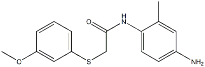 N-(4-amino-2-methylphenyl)-2-[(3-methoxyphenyl)sulfanyl]acetamide
