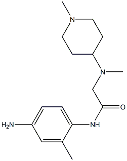 N-(4-amino-2-methylphenyl)-2-[methyl(1-methylpiperidin-4-yl)amino]acetamide Structure