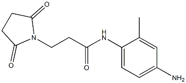 N-(4-amino-2-methylphenyl)-3-(2,5-dioxopyrrolidin-1-yl)propanamide Struktur