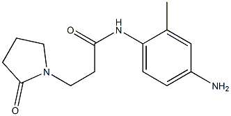 N-(4-amino-2-methylphenyl)-3-(2-oxopyrrolidin-1-yl)propanamide Structure