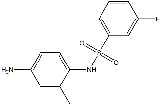 N-(4-amino-2-methylphenyl)-3-fluorobenzenesulfonamide 结构式