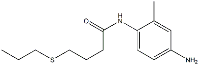 N-(4-amino-2-methylphenyl)-4-(propylsulfanyl)butanamide Struktur