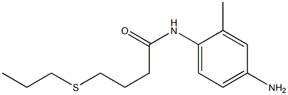 N-(4-amino-2-methylphenyl)-4-(propylsulfanyl)butanamide,,结构式