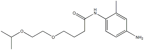 N-(4-amino-2-methylphenyl)-4-[2-(propan-2-yloxy)ethoxy]butanamide Struktur