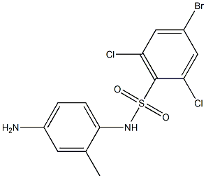 N-(4-amino-2-methylphenyl)-4-bromo-2,6-dichlorobenzene-1-sulfonamide