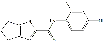 N-(4-amino-2-methylphenyl)-4H,5H,6H-cyclopenta[b]thiophene-2-carboxamide Struktur