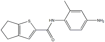 N-(4-amino-2-methylphenyl)-4H,5H,6H-cyclopenta[b]thiophene-2-carboxamide 结构式