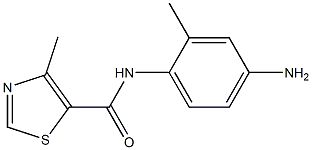 N-(4-amino-2-methylphenyl)-4-methyl-1,3-thiazole-5-carboxamide 结构式