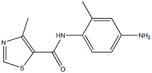 N-(4-amino-2-methylphenyl)-4-methyl-1,3-thiazole-5-carboxamide,,结构式