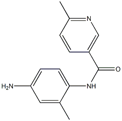 N-(4-amino-2-methylphenyl)-6-methylnicotinamide 化学構造式