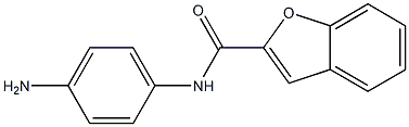 N-(4-aminophenyl)-1-benzofuran-2-carboxamide,,结构式