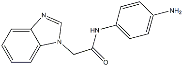 N-(4-aminophenyl)-2-(1H-benzimidazol-1-yl)acetamide Struktur