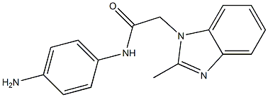 N-(4-aminophenyl)-2-(2-methyl-1H-1,3-benzodiazol-1-yl)acetamide Structure