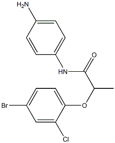 N-(4-aminophenyl)-2-(4-bromo-2-chlorophenoxy)propanamide
