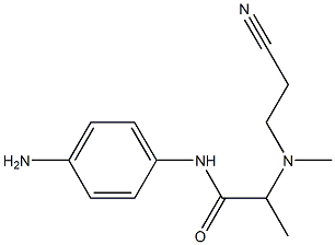  N-(4-aminophenyl)-2-[(2-cyanoethyl)(methyl)amino]propanamide