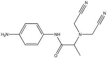 N-(4-aminophenyl)-2-[bis(cyanomethyl)amino]propanamide,,结构式