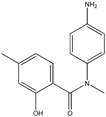 N-(4-aminophenyl)-2-hydroxy-N,4-dimethylbenzamide 化学構造式