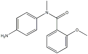 N-(4-aminophenyl)-2-methoxy-N-methylbenzamide 化学構造式