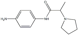N-(4-aminophenyl)-2-pyrrolidin-1-ylpropanamide 结构式