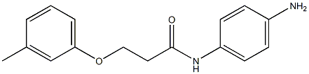 N-(4-aminophenyl)-3-(3-methylphenoxy)propanamide 结构式