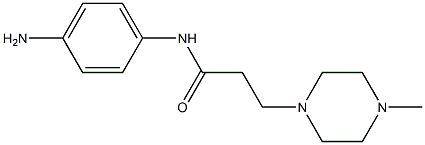 N-(4-aminophenyl)-3-(4-methylpiperazin-1-yl)propanamide 化学構造式