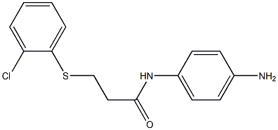 N-(4-aminophenyl)-3-[(2-chlorophenyl)sulfanyl]propanamide Structure