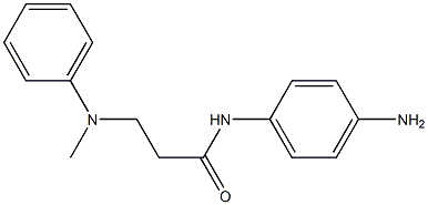 N-(4-aminophenyl)-3-[methyl(phenyl)amino]propanamide Structure