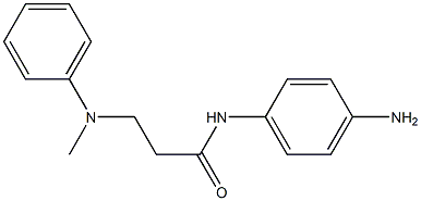 N-(4-aminophenyl)-3-[methyl(phenyl)amino]propanamide Struktur