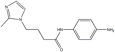 N-(4-aminophenyl)-4-(2-methyl-1H-imidazol-1-yl)butanamide 结构式