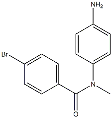 N-(4-aminophenyl)-4-bromo-N-methylbenzamide,,结构式