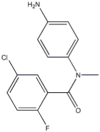 N-(4-aminophenyl)-5-chloro-2-fluoro-N-methylbenzamide Structure
