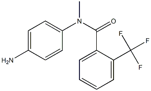 N-(4-aminophenyl)-N-methyl-2-(trifluoromethyl)benzamide,,结构式