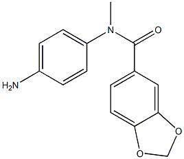 N-(4-aminophenyl)-N-methyl-2H-1,3-benzodioxole-5-carboxamide Structure