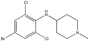 N-(4-bromo-2,6-dichlorophenyl)-1-methylpiperidin-4-amine Structure