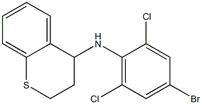 N-(4-bromo-2,6-dichlorophenyl)-3,4-dihydro-2H-1-benzothiopyran-4-amine Structure