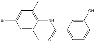 N-(4-bromo-2,6-dimethylphenyl)-3-hydroxy-4-methylbenzamide|