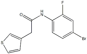 N-(4-bromo-2-fluorophenyl)-2-(thiophen-3-yl)acetamide Structure