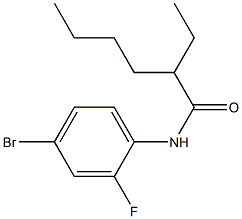 N-(4-bromo-2-fluorophenyl)-2-ethylhexanamide 化学構造式