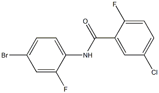 N-(4-bromo-2-fluorophenyl)-5-chloro-2-fluorobenzamide Struktur
