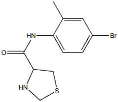 N-(4-bromo-2-methylphenyl)-1,3-thiazolidine-4-carboxamide