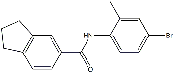  N-(4-bromo-2-methylphenyl)-2,3-dihydro-1H-indene-5-carboxamide