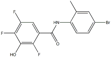 N-(4-bromo-2-methylphenyl)-2,4,5-trifluoro-3-hydroxybenzamide Structure