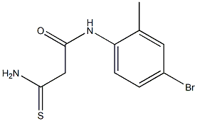 N-(4-bromo-2-methylphenyl)-2-carbamothioylacetamide,,结构式