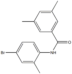 N-(4-bromo-2-methylphenyl)-3,5-dimethylbenzamide Structure