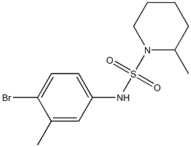 N-(4-bromo-3-methylphenyl)-2-methylpiperidine-1-sulfonamide Structure